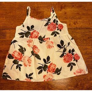 Old Navy‎ girls floral tank size 8
